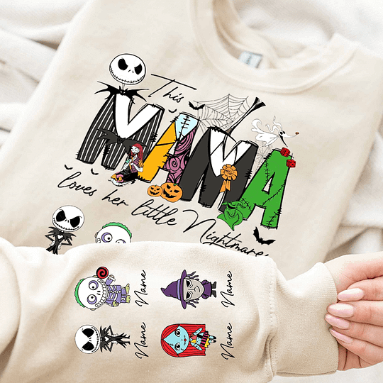 Personalized This Mama Loves Her Little Nightmares Sweatshirt With Kids Names