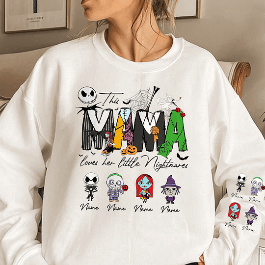 Personalized This Mama Loves Her Little Nightmares Sweatshirt With Kids Names