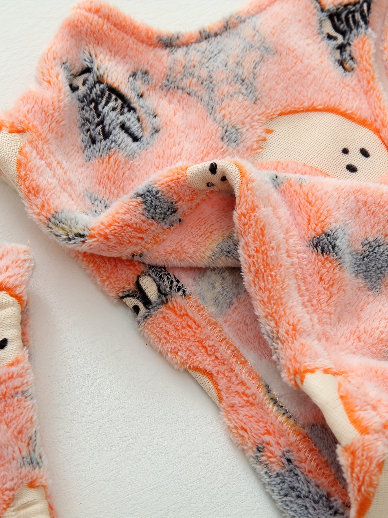 Halloween Glow In The Dark Fuzzy Pajama Set