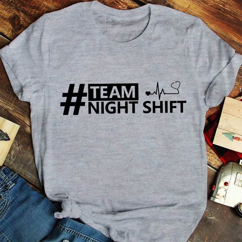 Team Night Shift Nurse T-Shirt