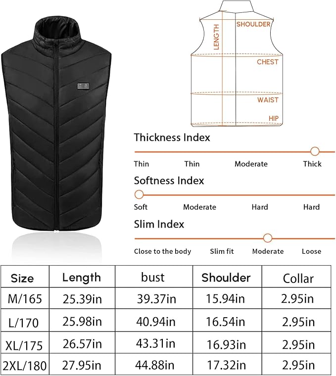 Custom Heating Adjustable Outdoor Vest – Stay Warm Anywhere, Anytime