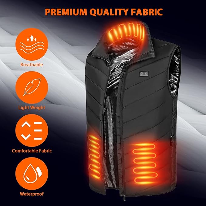 Custom Heating Adjustable Outdoor Vest – Stay Warm Anywhere, Anytime