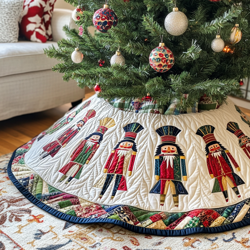 Nutcracker Quilted Tree Skirt