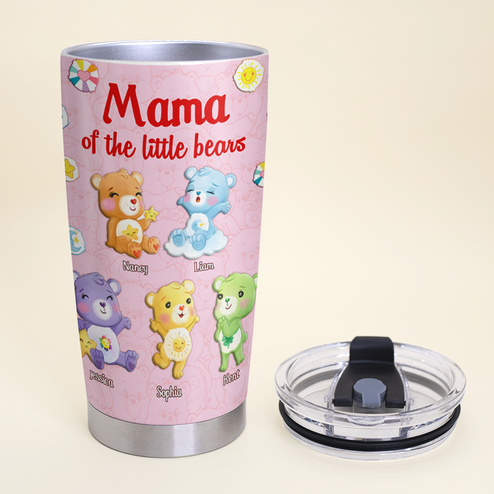 Personalized Mama of the Little Bears Christmas Gifts For Mom 20 OZ Tumbler