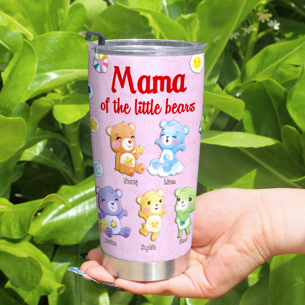 Personalized Mama of the Little Bears Christmas Gifts For Mom 20 OZ Tumbler