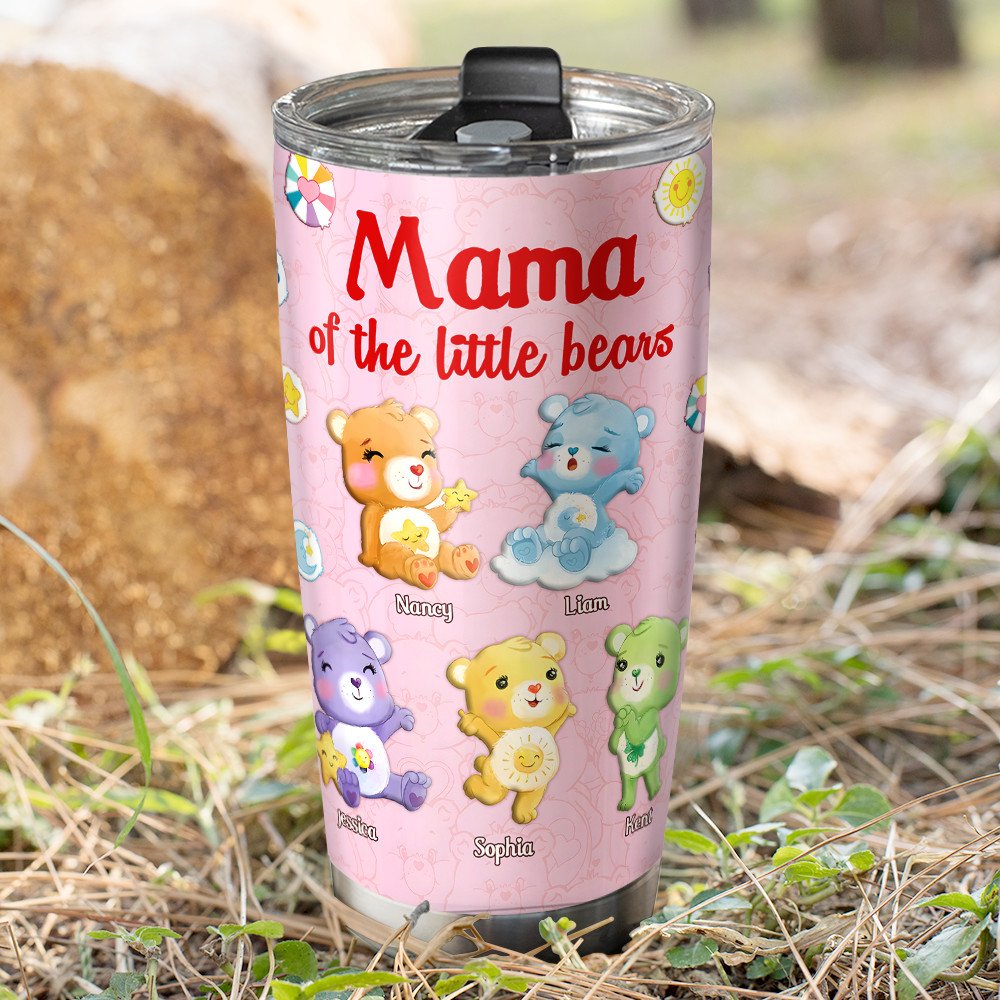 Personalized Mama of the Little Bears Christmas Gifts For Mom 20 OZ Tumbler