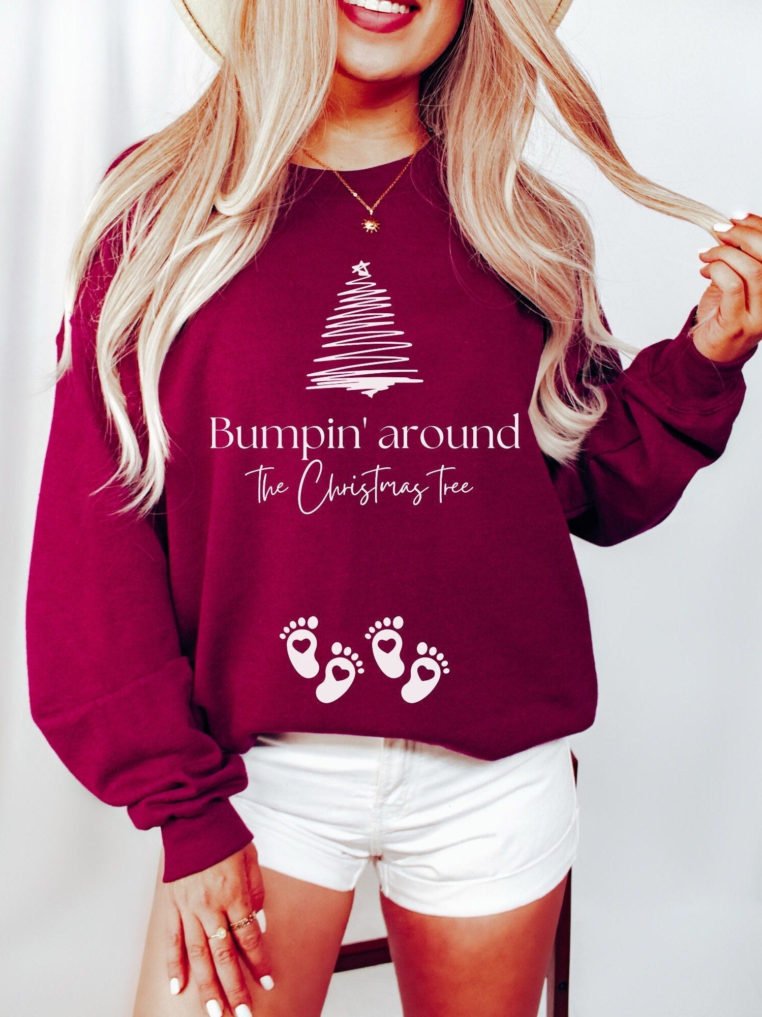 Personalized Bumpin Around The Christmas Tree Sweatshirt