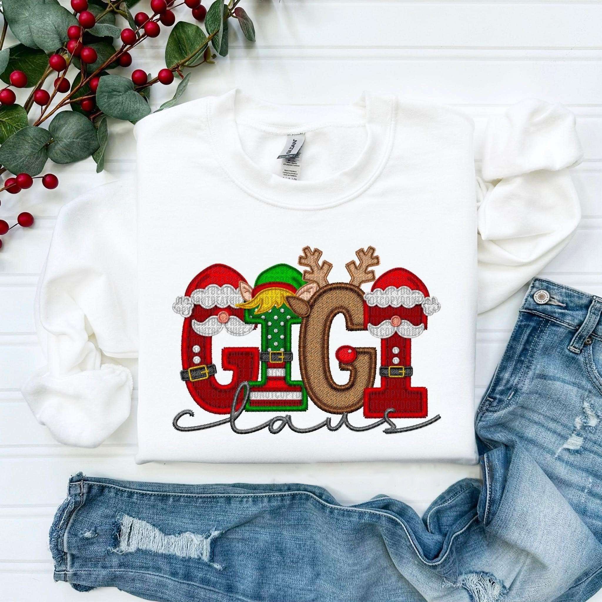 Personalized Christmas Style Family Claus Sweatshirt