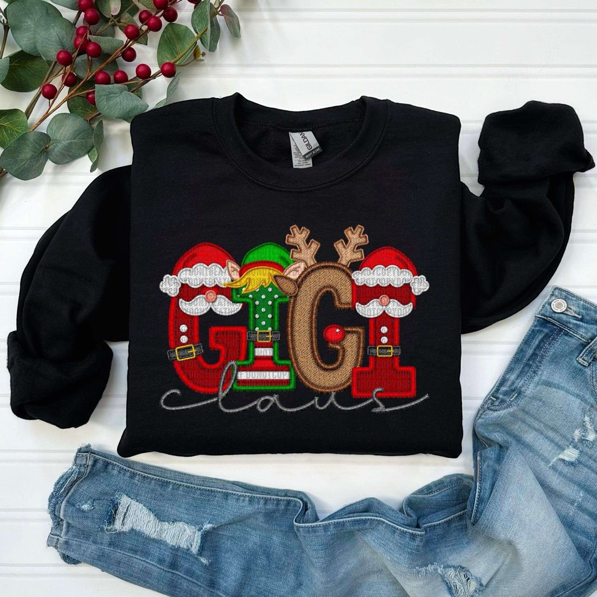 Personalized Christmas Style Family Claus Sweatshirt