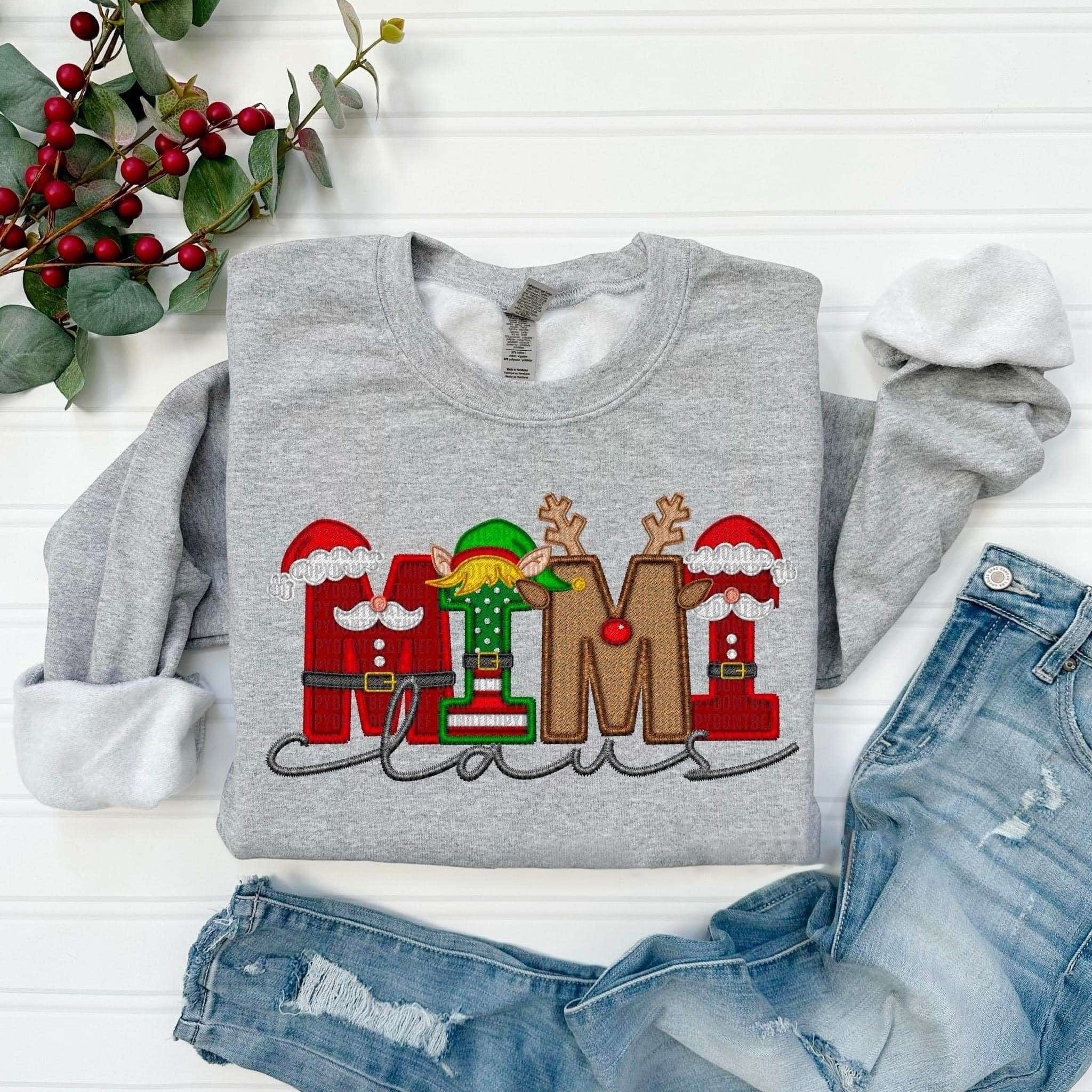 Personalized Christmas Style Family Claus Sweatshirt