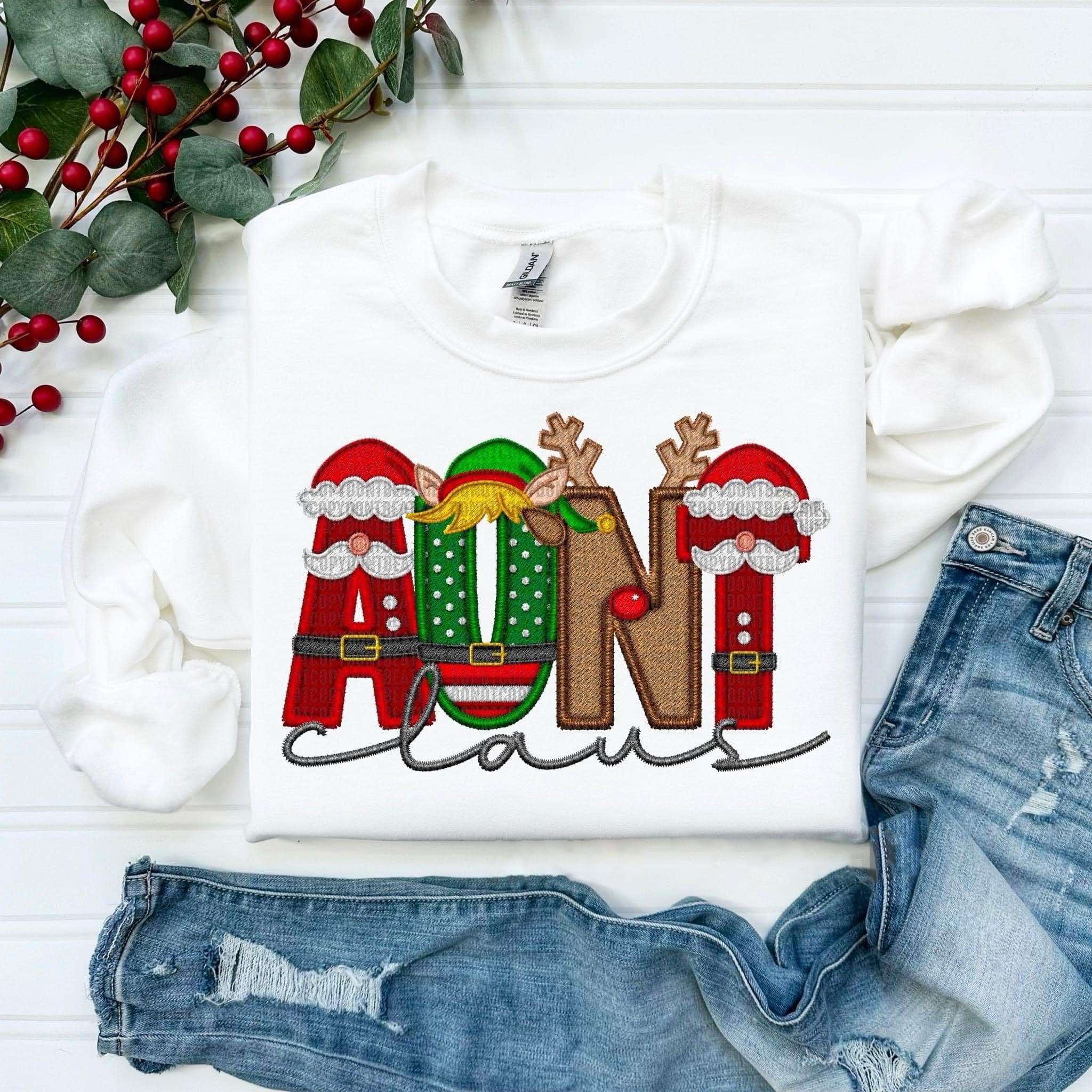 Personalized Christmas Style Family Claus Sweatshirt