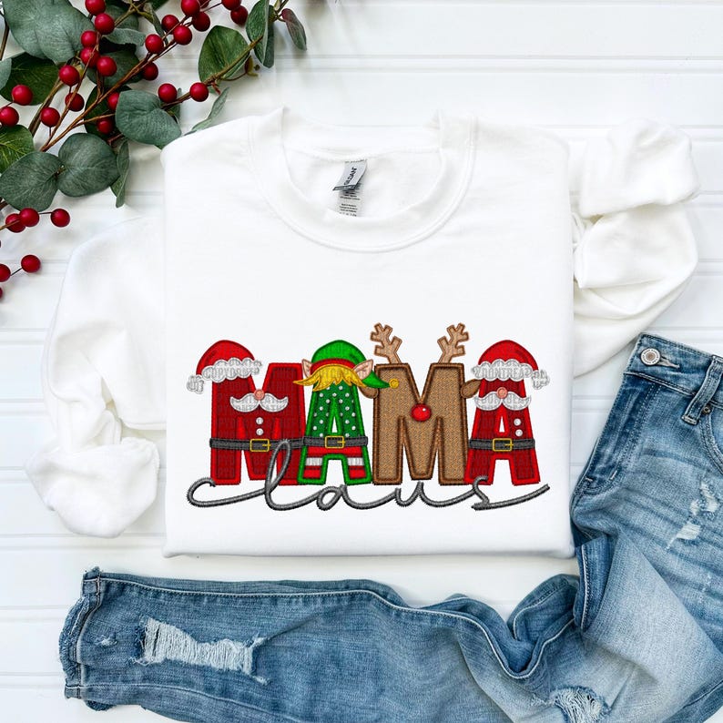 Personalized Christmas Style Family Claus Sweatshirt