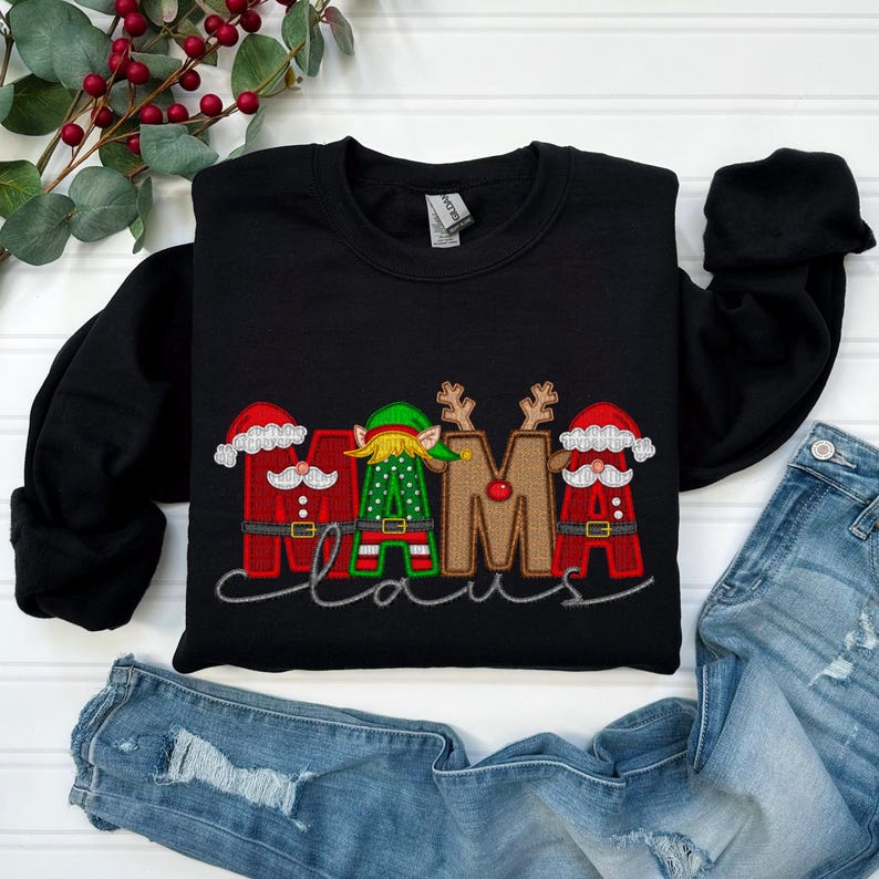 Personalized Christmas Style Family Claus Sweatshirt