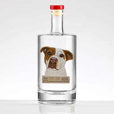 Custom Whiskey Bottles with Pet Portraits