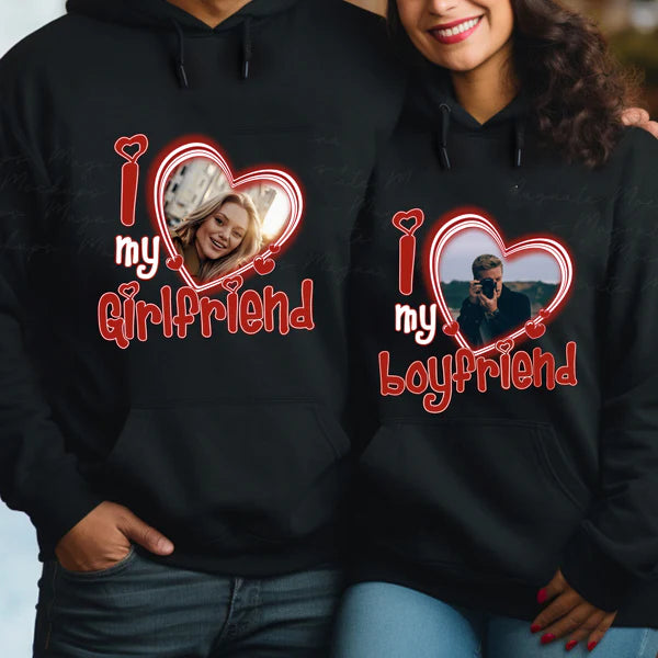 Customized  Boyfriend/Girlfriend Photo Tee💗 Crewneck💗 Hoodie