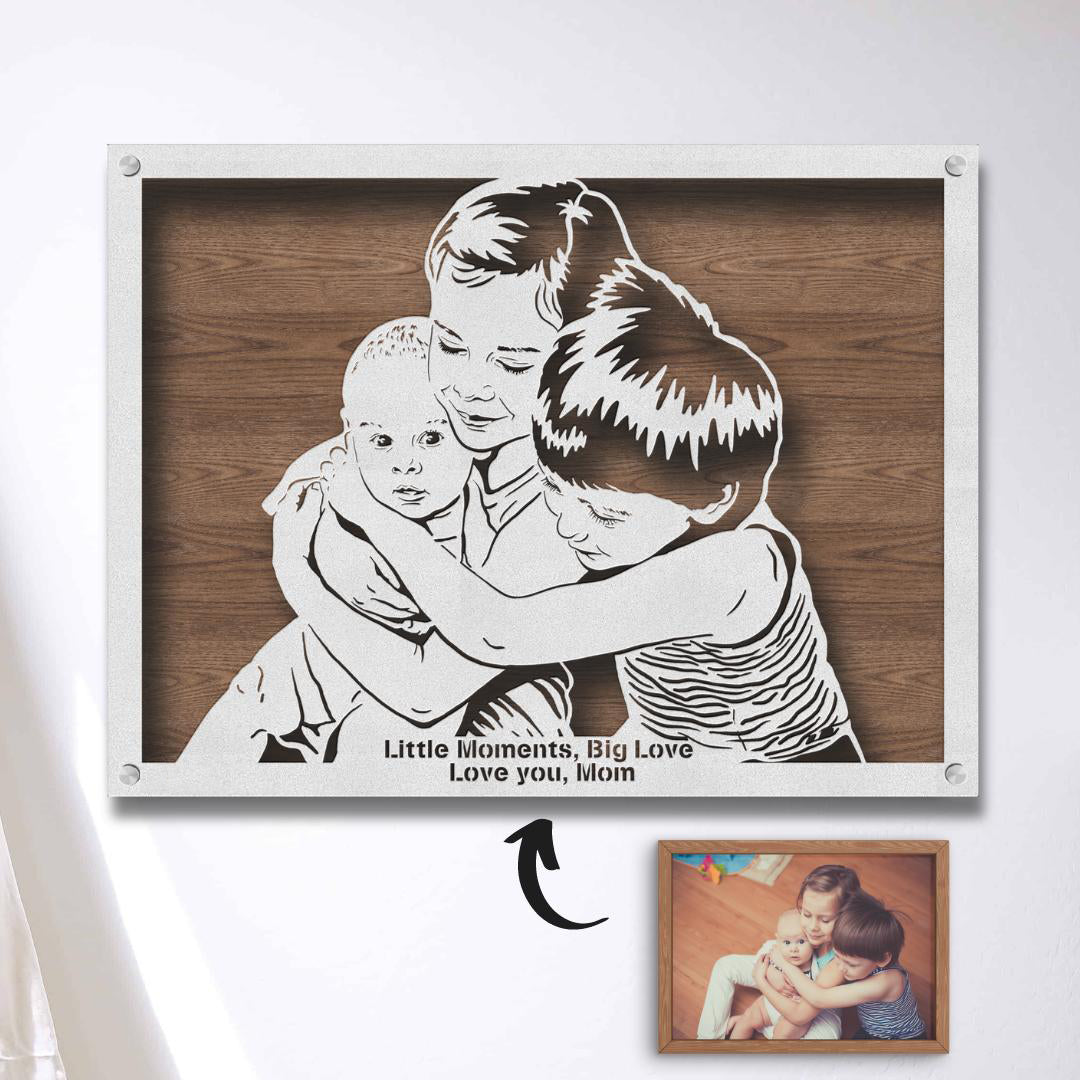 Custom Wooden Portrait