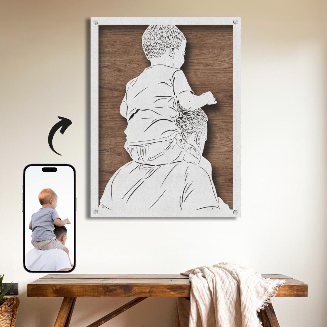 Custom Wooden Portrait