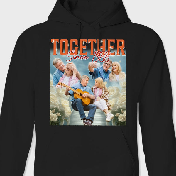 Custom Photo Couple Together Gift For Husband Wife Shirt