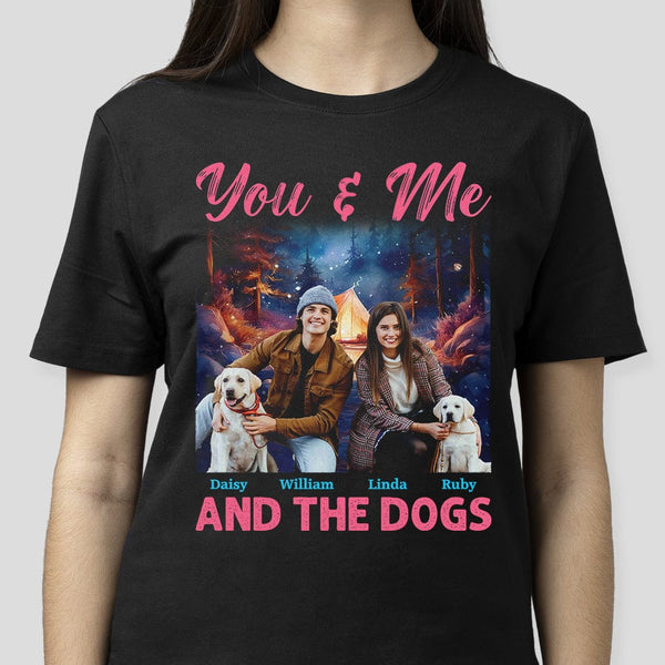 Custom Photo You And Me And The Dog Shirt