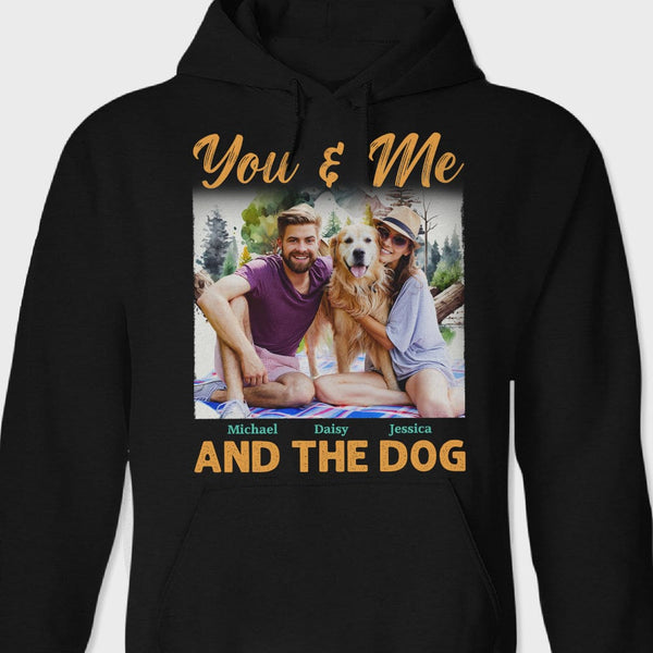 Custom Photo You And Me And The Dog Shirt