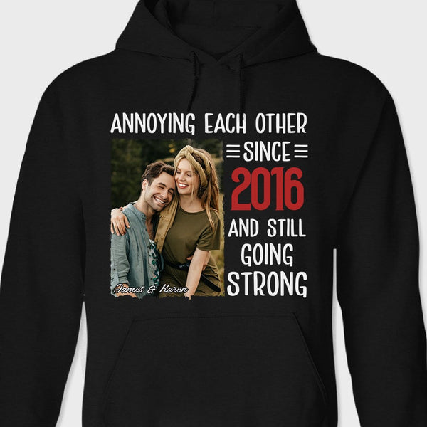 Custom Photo Annoying Each Other Valentine Shirt