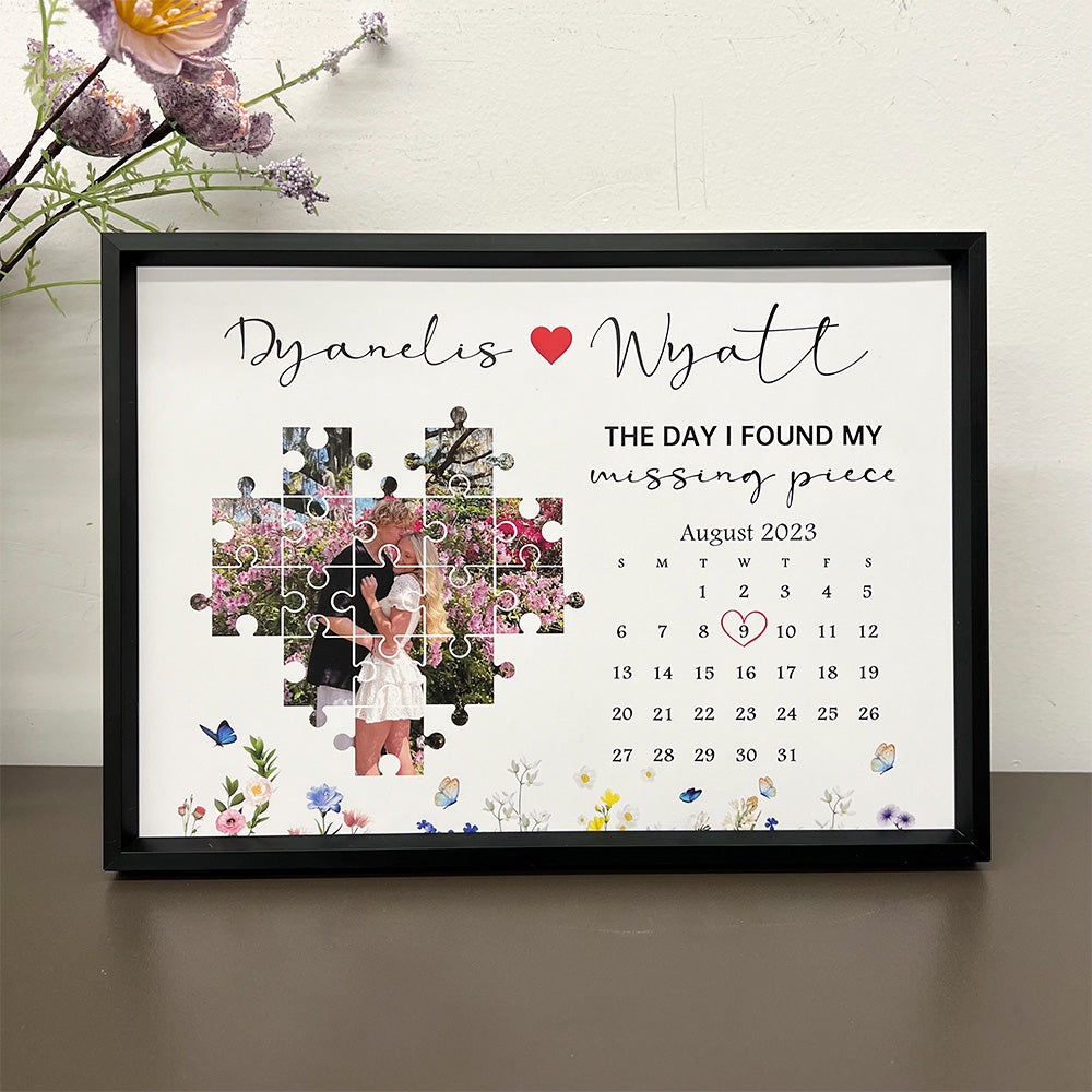 Personalized The Day I Found My Missing Piece Photo Frame Gift