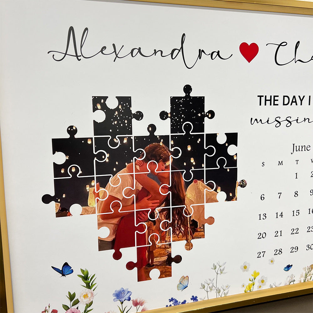 Personalized The Day I Found My Missing Piece Photo Frame Gift