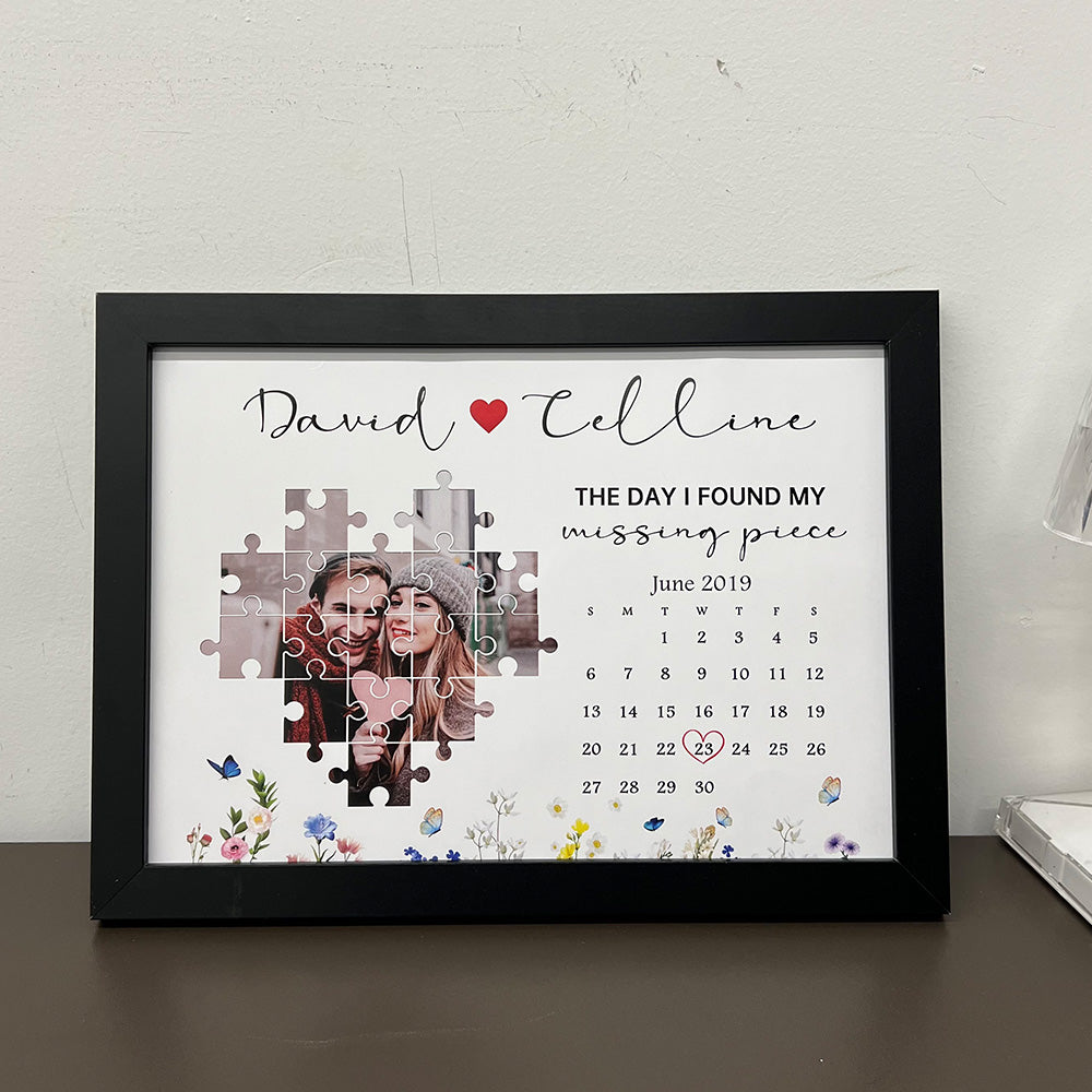 Personalized The Day I Found My Missing Piece Photo Frame Gift