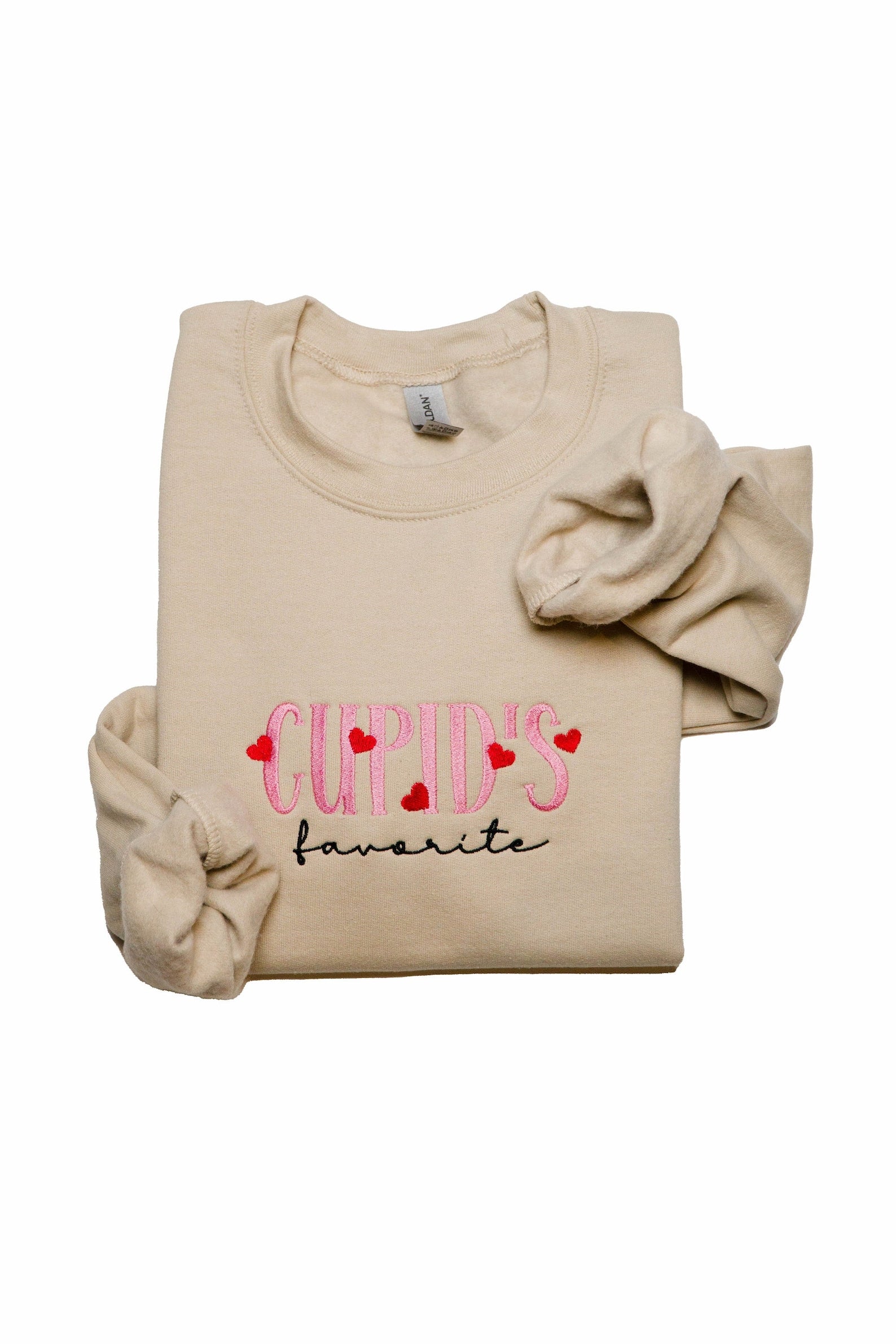 Custom Valentine's Day Cupid Embroidery Sweatshirt