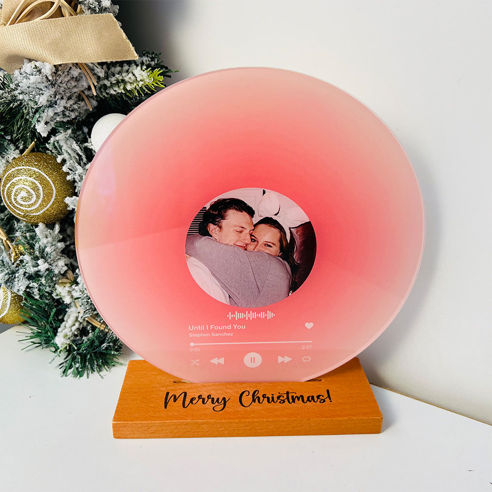 Custom Record with Photo - Acrylic Song Plaque with NFC