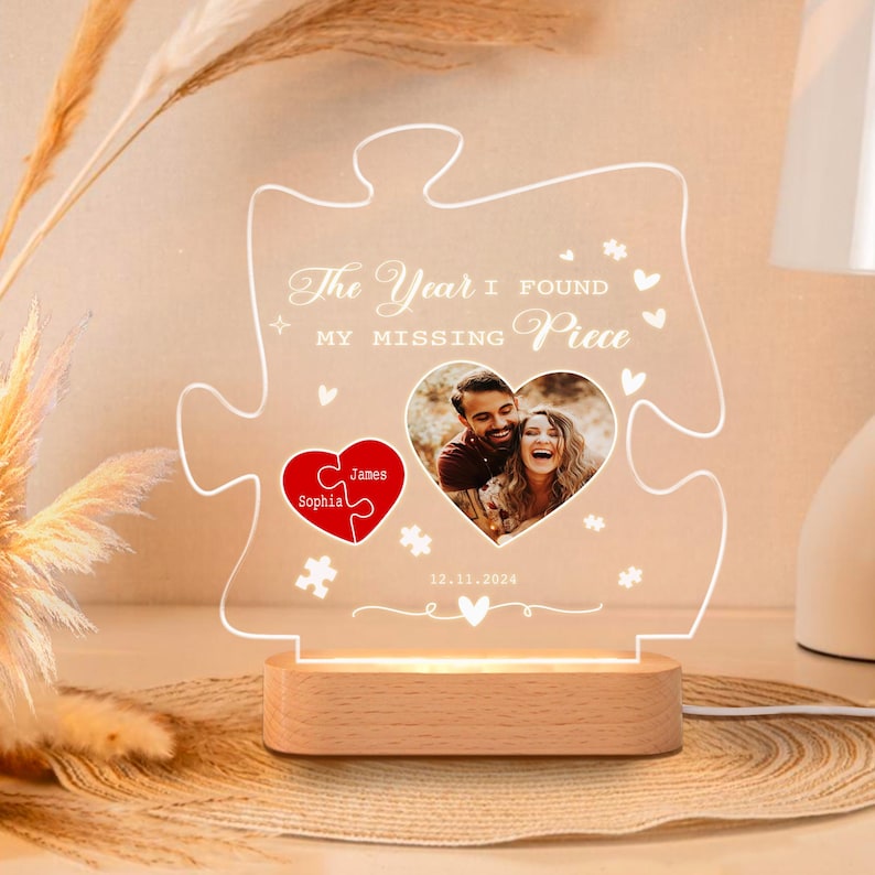 Personalized The Year I Found My Missing Piece Night Light