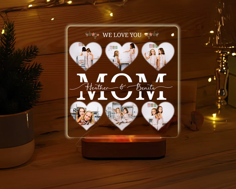 Custom Photo Led Night Light For Mother's Day