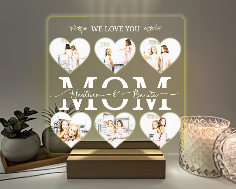 Custom Photo Led Night Light For Mother's Day