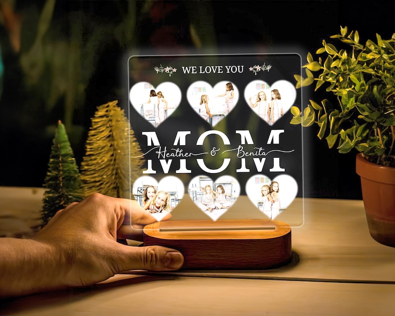 Custom Photo Led Night Light For Mother's Day