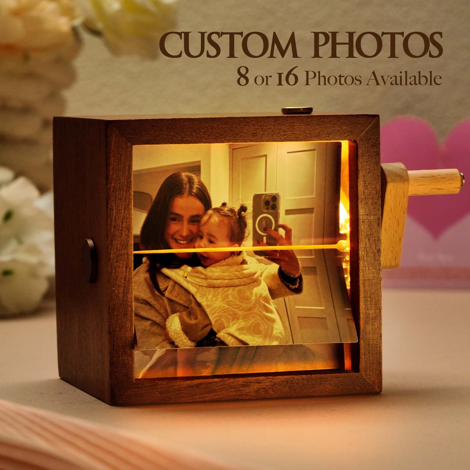 Custom Hand-Crank Flipbook Box