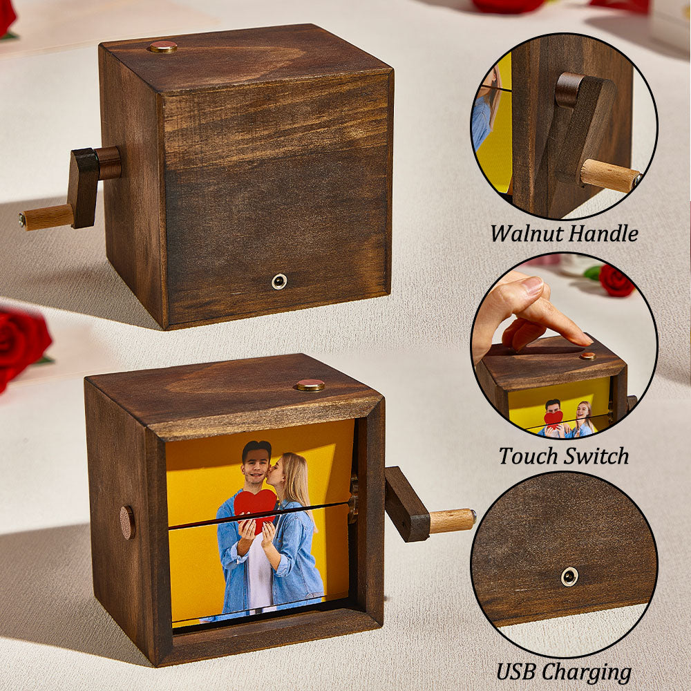 Custom Hand-Crank Flipbook Box