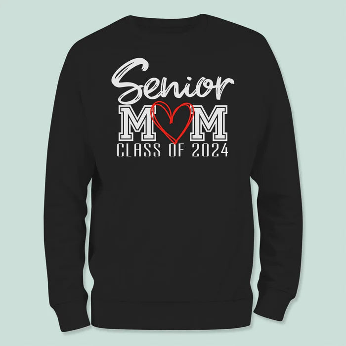 Senior Mom Class Of 2024 Graduation Dark Shirt