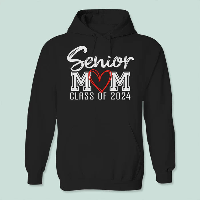 Senior Mom Class Of 2024 Graduation Dark Shirt