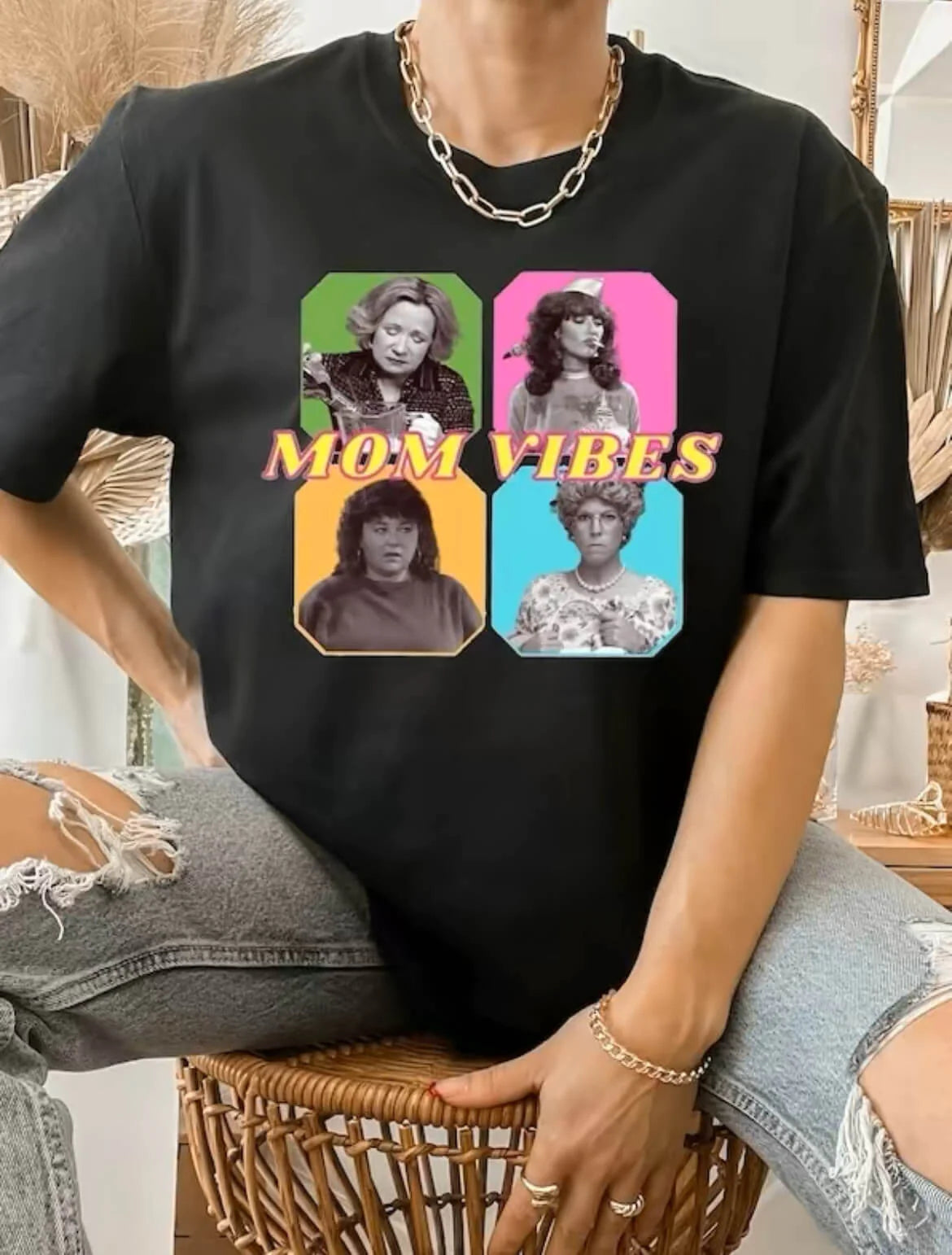 Custom Mom Vibes Vintage Photo Tee💕Sweatshirt💕