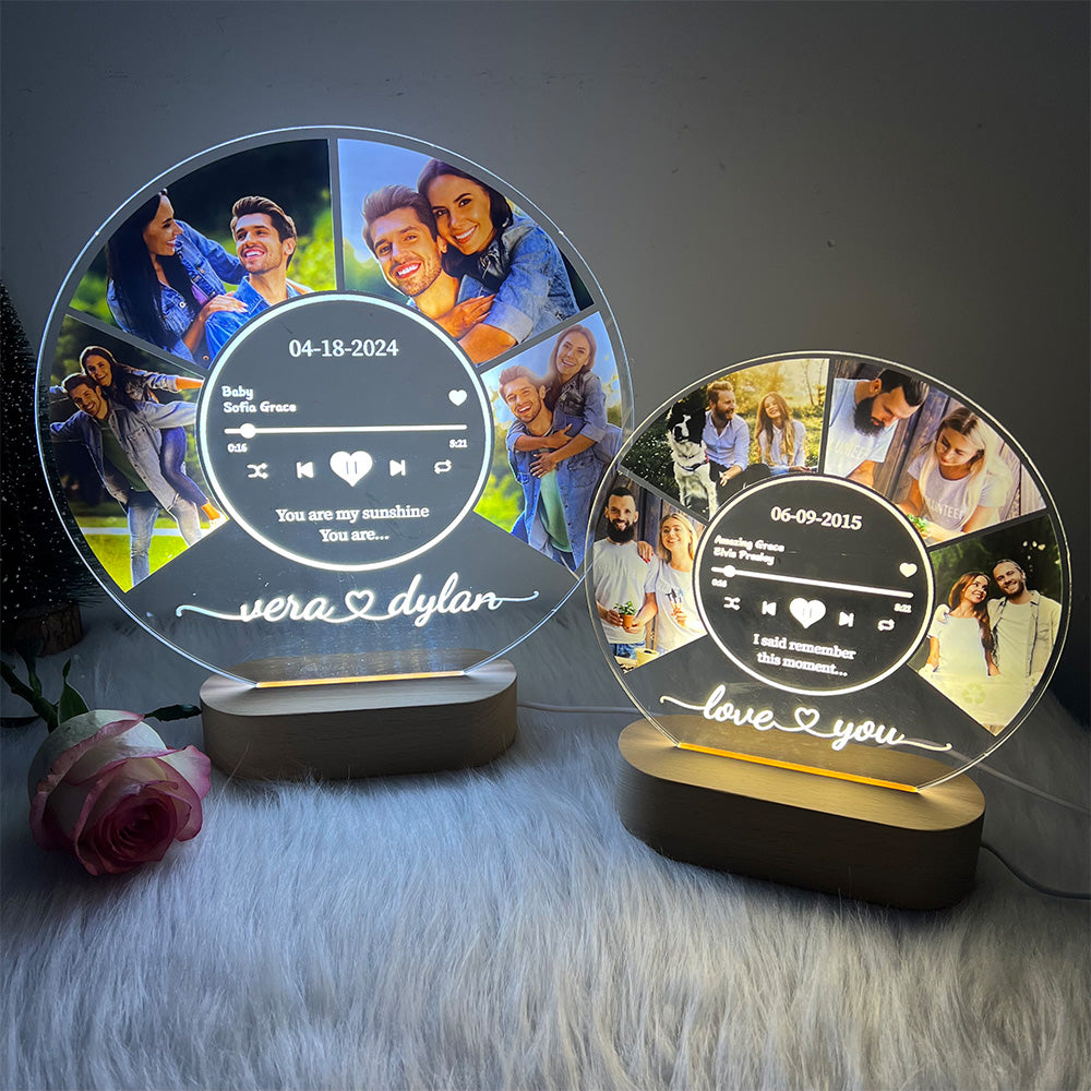 Personalized Photo Night Light Plaque