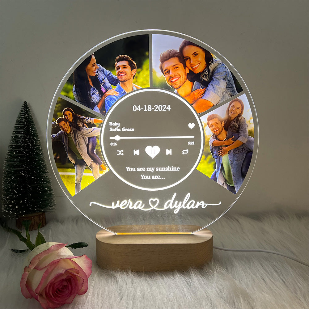 Personalized Photo Night Light Plaque