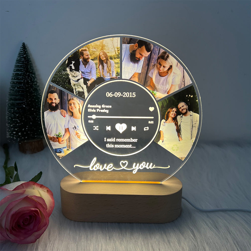 Personalized Photo Night Light Plaque