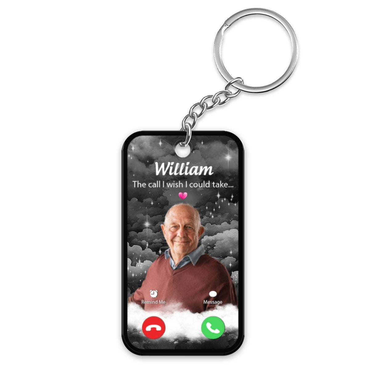 The Call I Wish I Could Take Memorial Sympathy Gift Personalized Acrylic Keychain