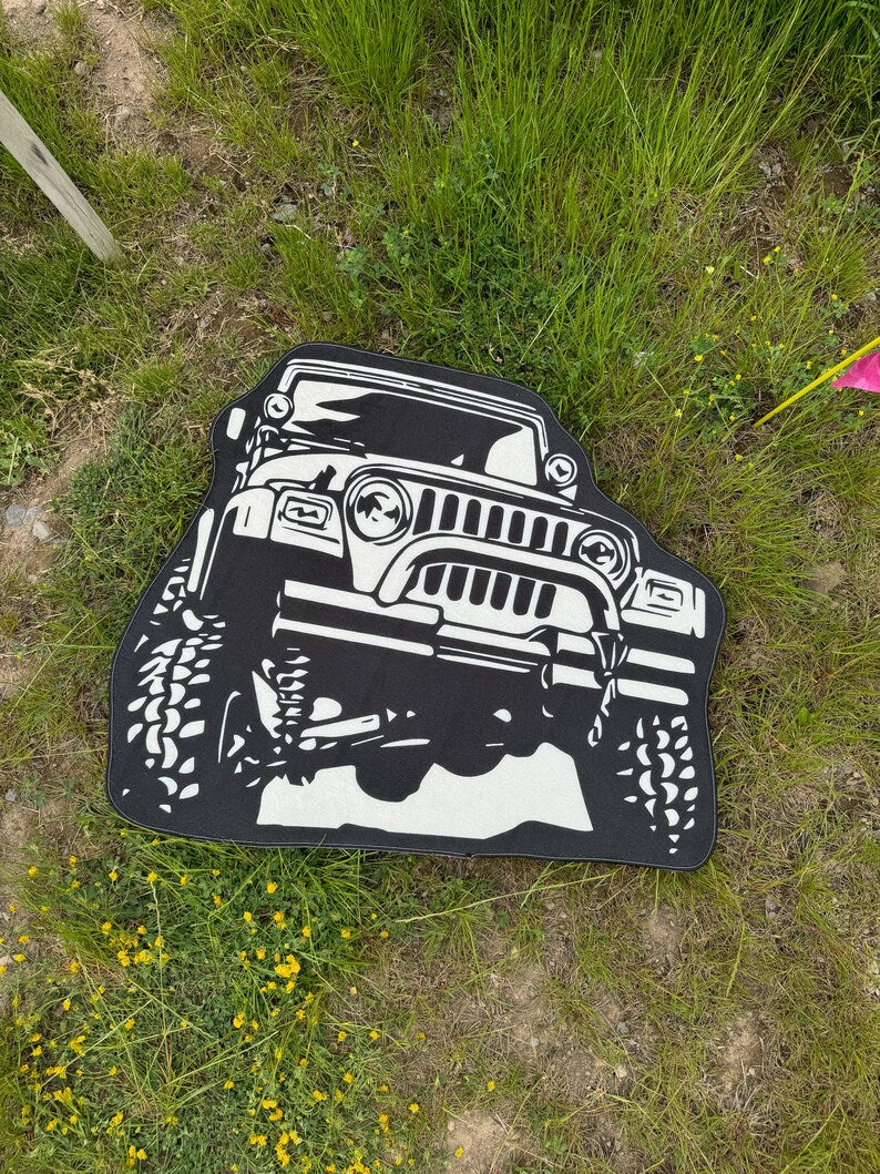 Custom Car Decor Rug