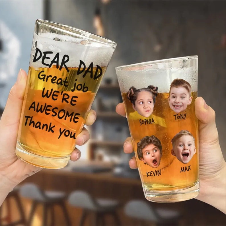 Custom Face Photo From The Reasons You Drink - Fathers Day Gift