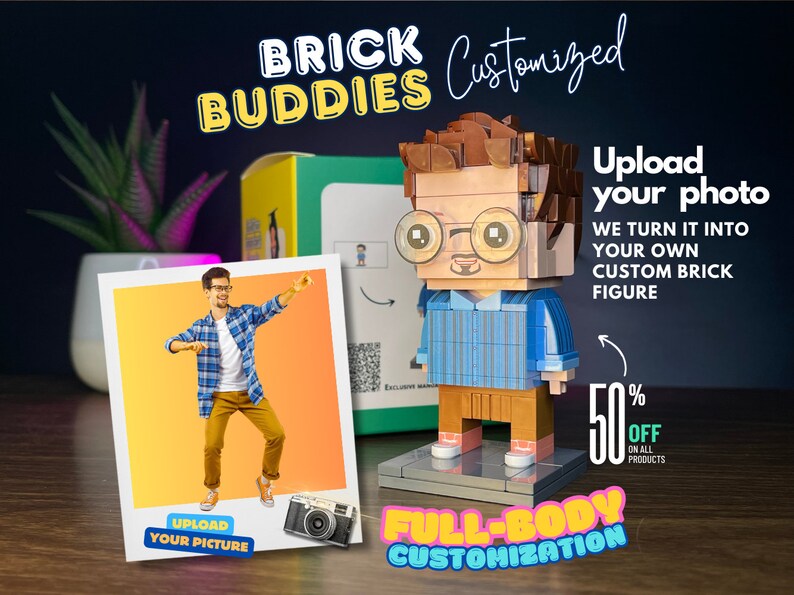 Custom Brick Buddies Figure Photo Present