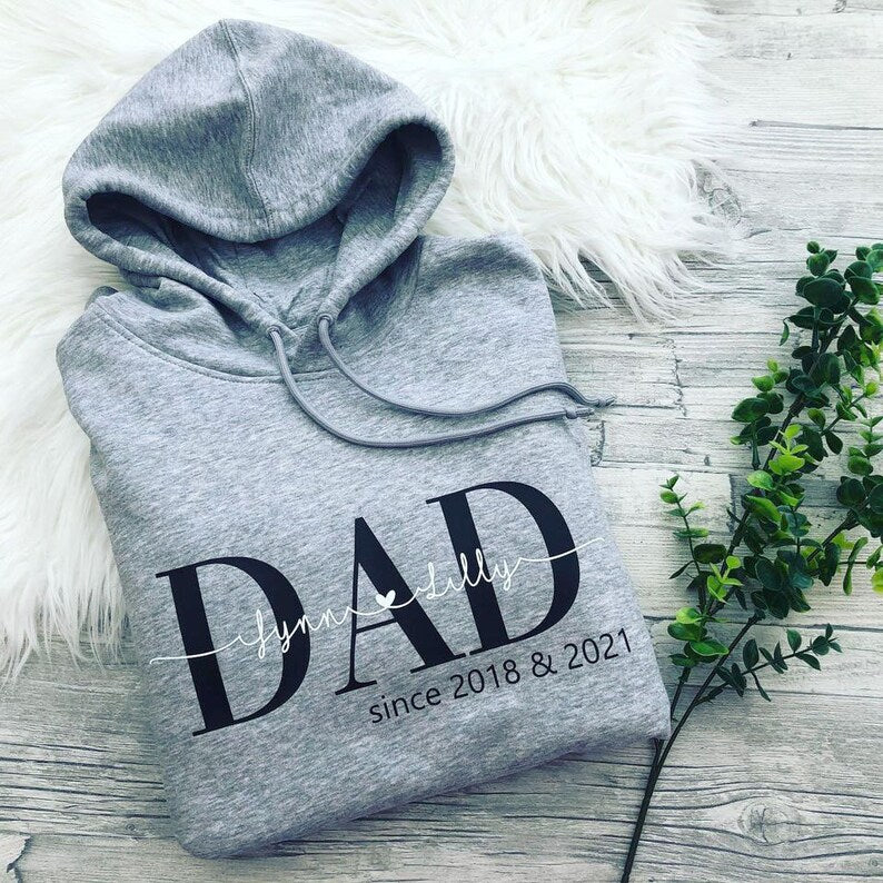 Dad Since Hoodie Personalized, Sweater, T-Shirt,Father's Day Gift