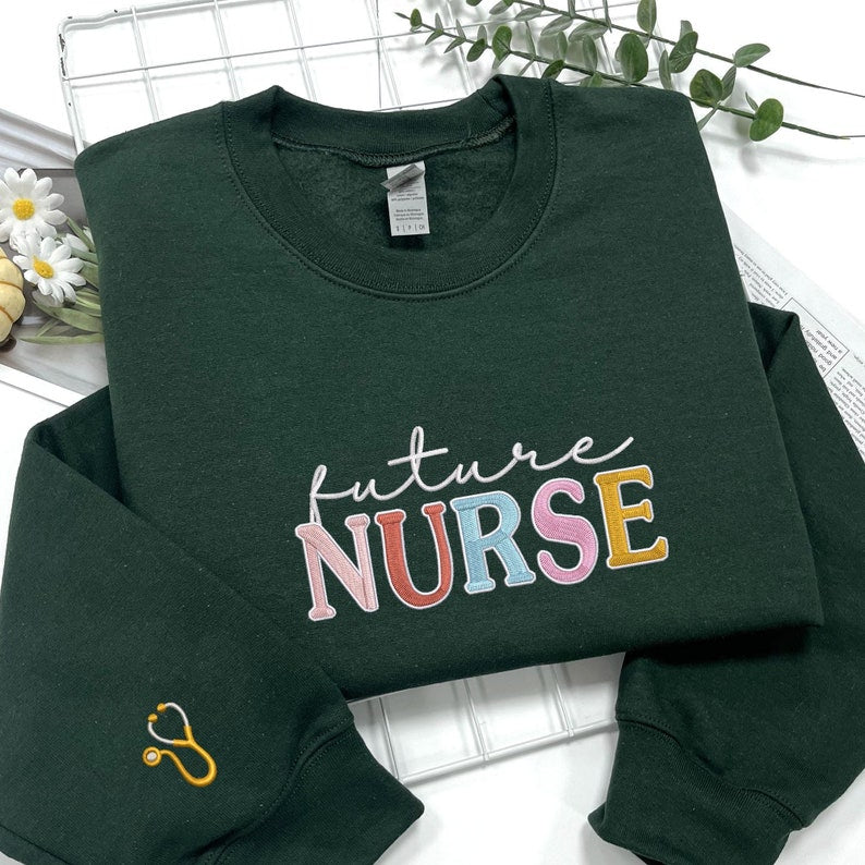 Custom Embroidered Future Nurse Sweatshirt