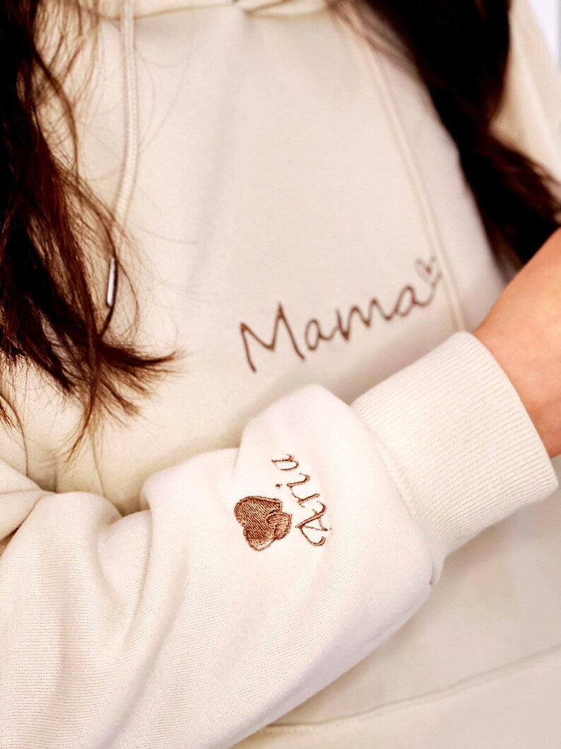 Custom Embroidered Mama Sweater Mothers Day Gift