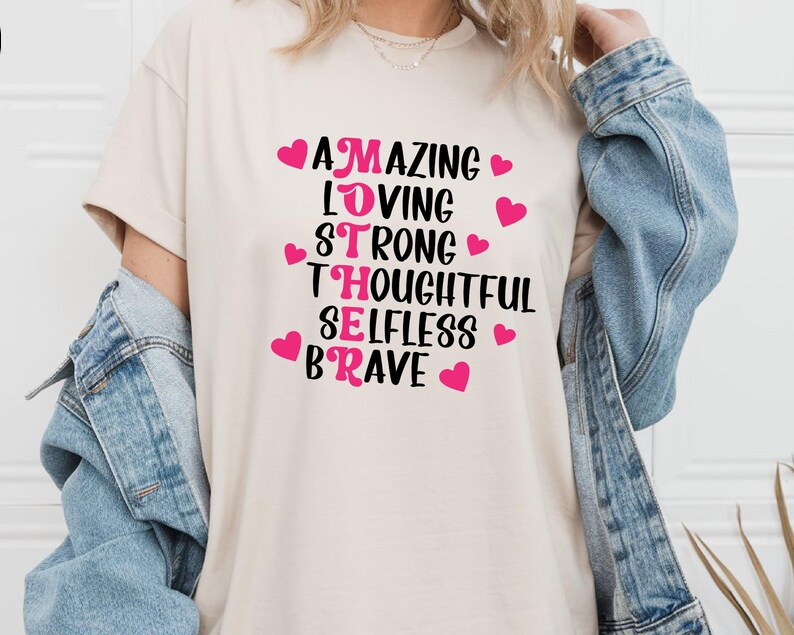 Custom Amazing, Loving, Strong, Thoughtful, Selfless Brave Mother's Day Gift